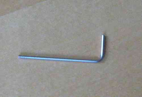 Allen key 1,5 mm for adjustable finger lever plate